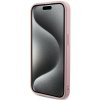 Guess GUHCP15LPSAIRSP iPhone 15 Pro 6.1 różowy/pink hardcase Saffiano Iridescent Script